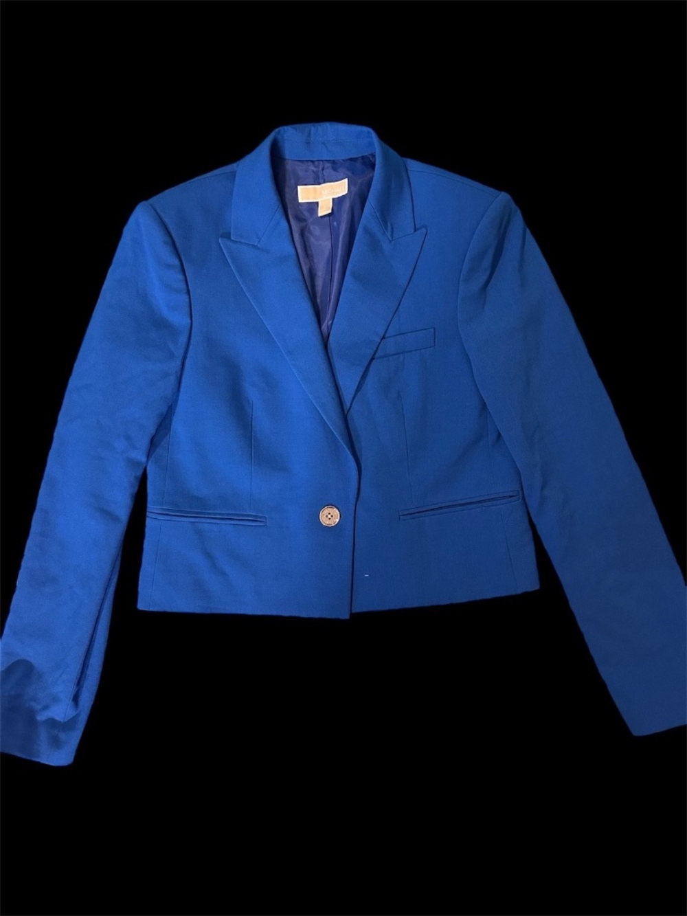 RARE Michael Kors 2024 PROTO Type Cropped Blazer - Grecian Blue - Size 2 - Sampl